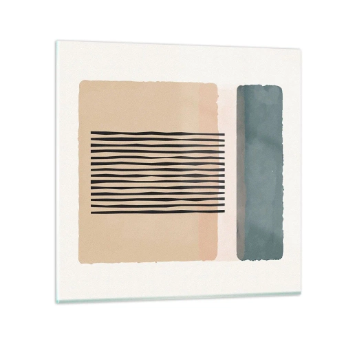 Glasbild - Bild auf glas - Alles ist in Ordnung - 40x40 cm