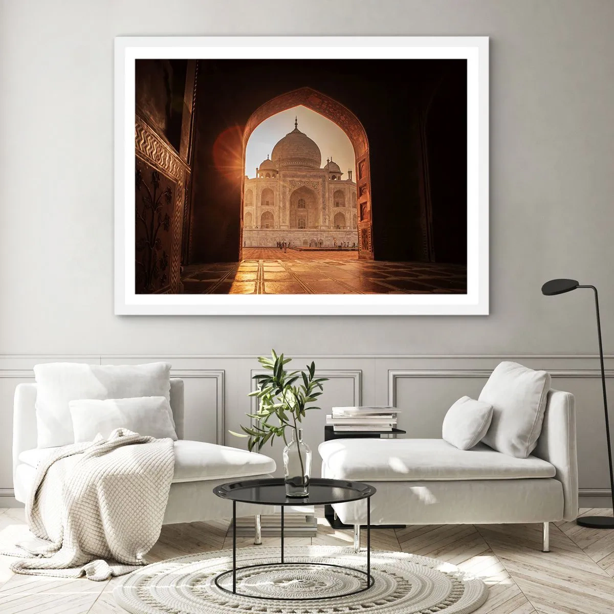 Poster in einem weißen Rahmen - Denkmal der überirdischen Liebe - 100x70 cm