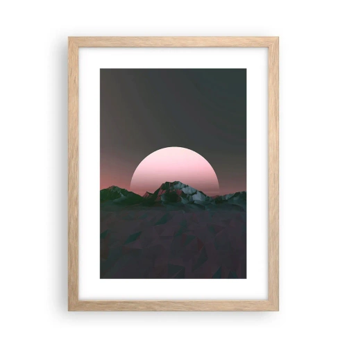 Poster in einem Rahmen aus heller Eiche - In einer Nachbargalaxie - 30x40 cm