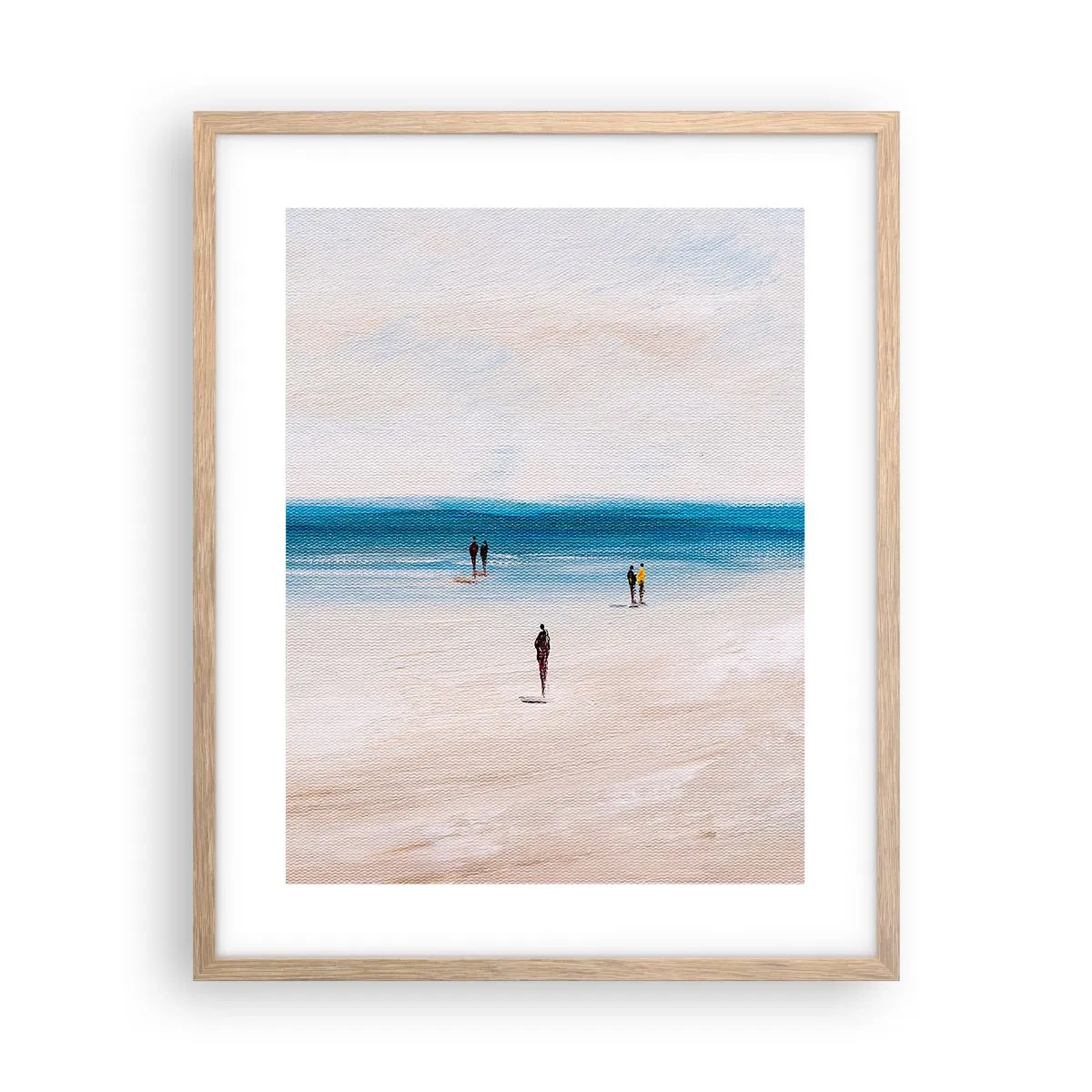 Poster in einem Rahmen aus heller Eiche - Natürliches Bedürfnis - 40x50 cm