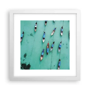 Poster in einem weißen Rahmen - In freudiger Erwartung - 30x30 cm