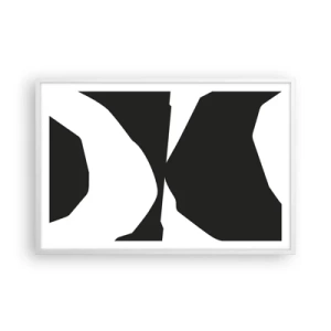 Poster in einem weißen Rahmen - Positiv negativ - 91x61 cm