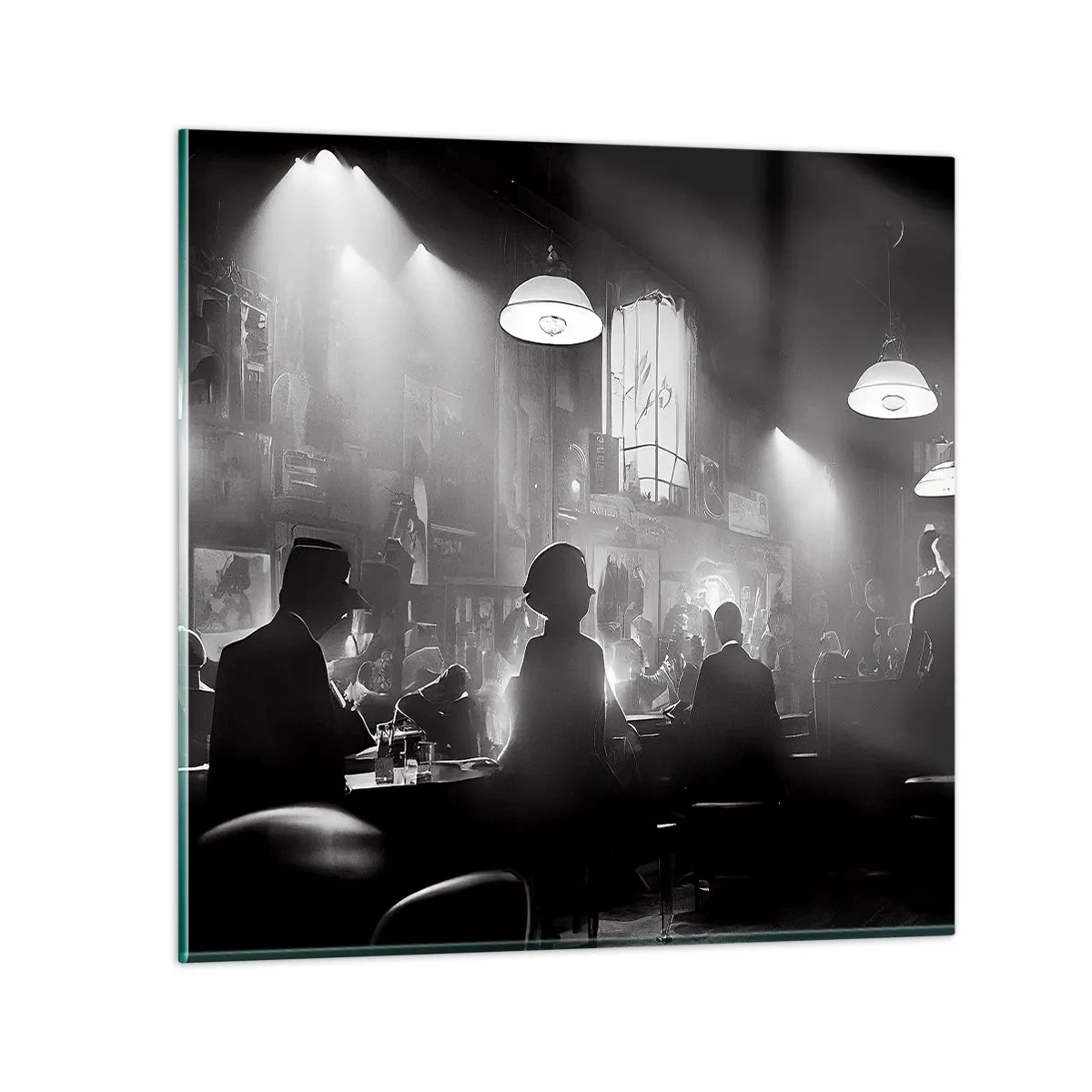 Glasbild - Bild auf glas - In Jazz-Atmosphäre - 40x40 cm