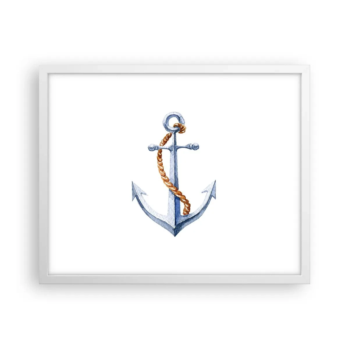 Poster in einem weißen Rahmen - Ahoi Abenteuer! - 50x40 cm