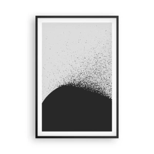 Poster in einem schwarzem Rahmen - Bewegung von Molekülen - 61x91 cm
