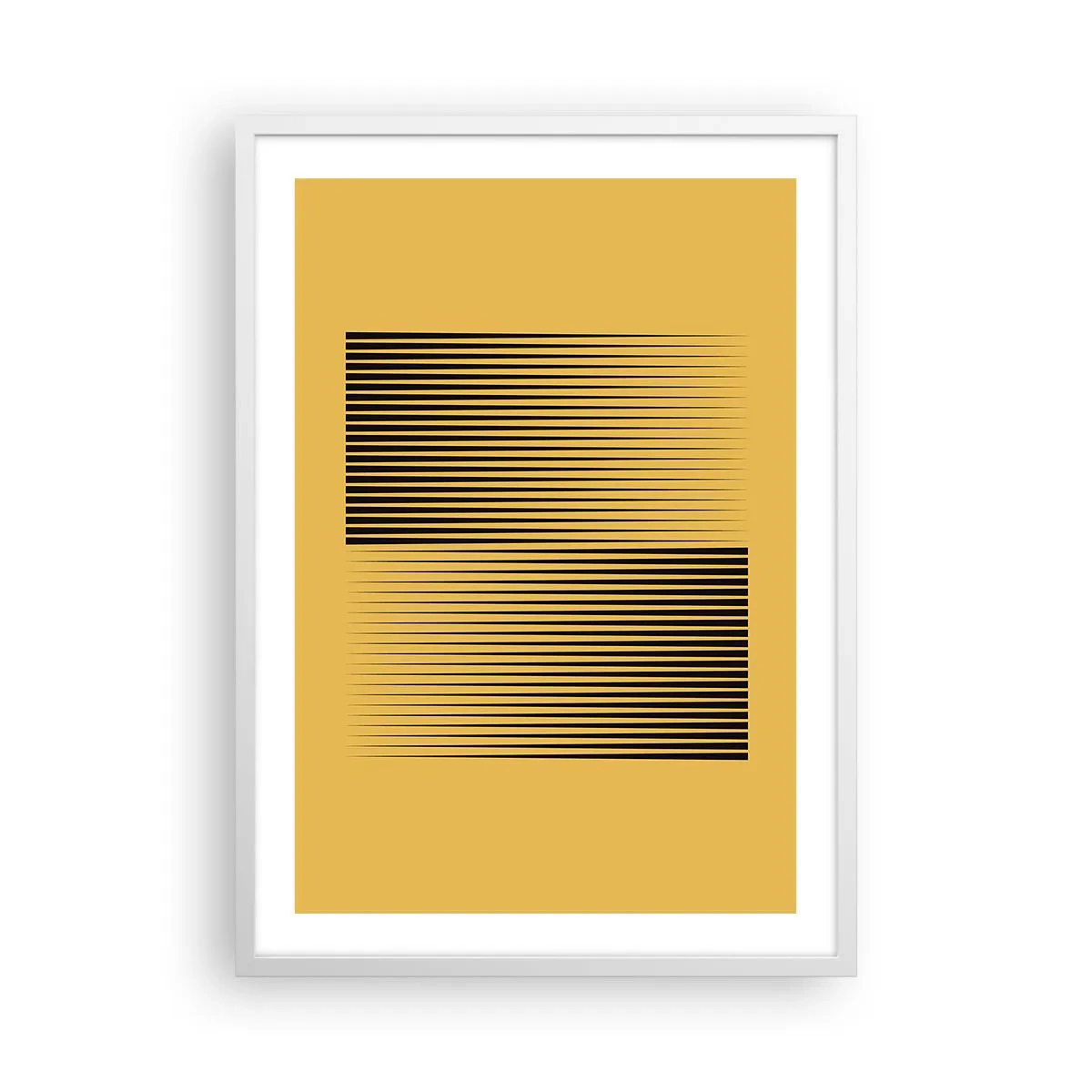 Poster in einem weißen Rahmen - Quadratur der Gegensätze - 50x70 cm
