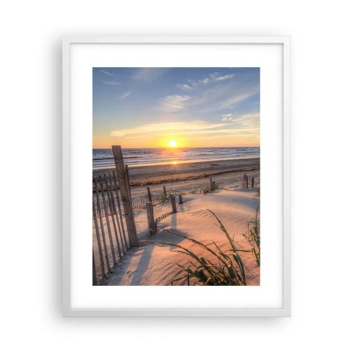 Poster in einem weißen Rahmen - Schein und Schatten des Windes - 40x50 cm