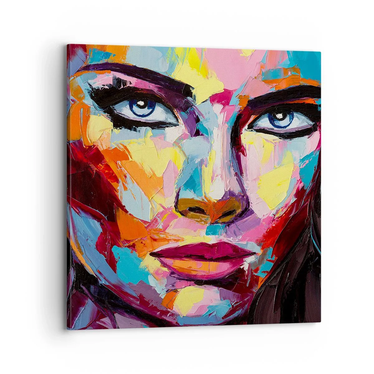 Bild auf Leinwand - Leinwandbild - Auch die Seele ist bunt - 70x70 cm