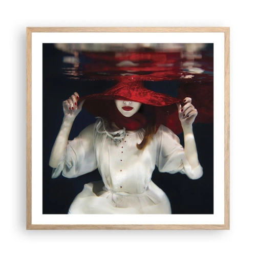 Poster in einem Rahmen aus heller Eiche - Boshafte Göttin in der slawischen Mythologie - 60x60 cm