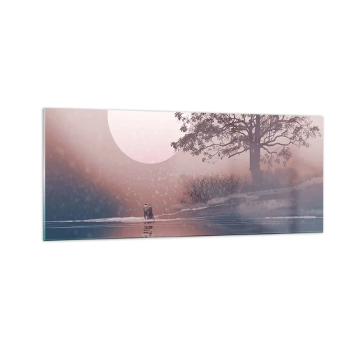 Glasbild - Bild auf glas - Wunder der Nacht - 100x40 cm