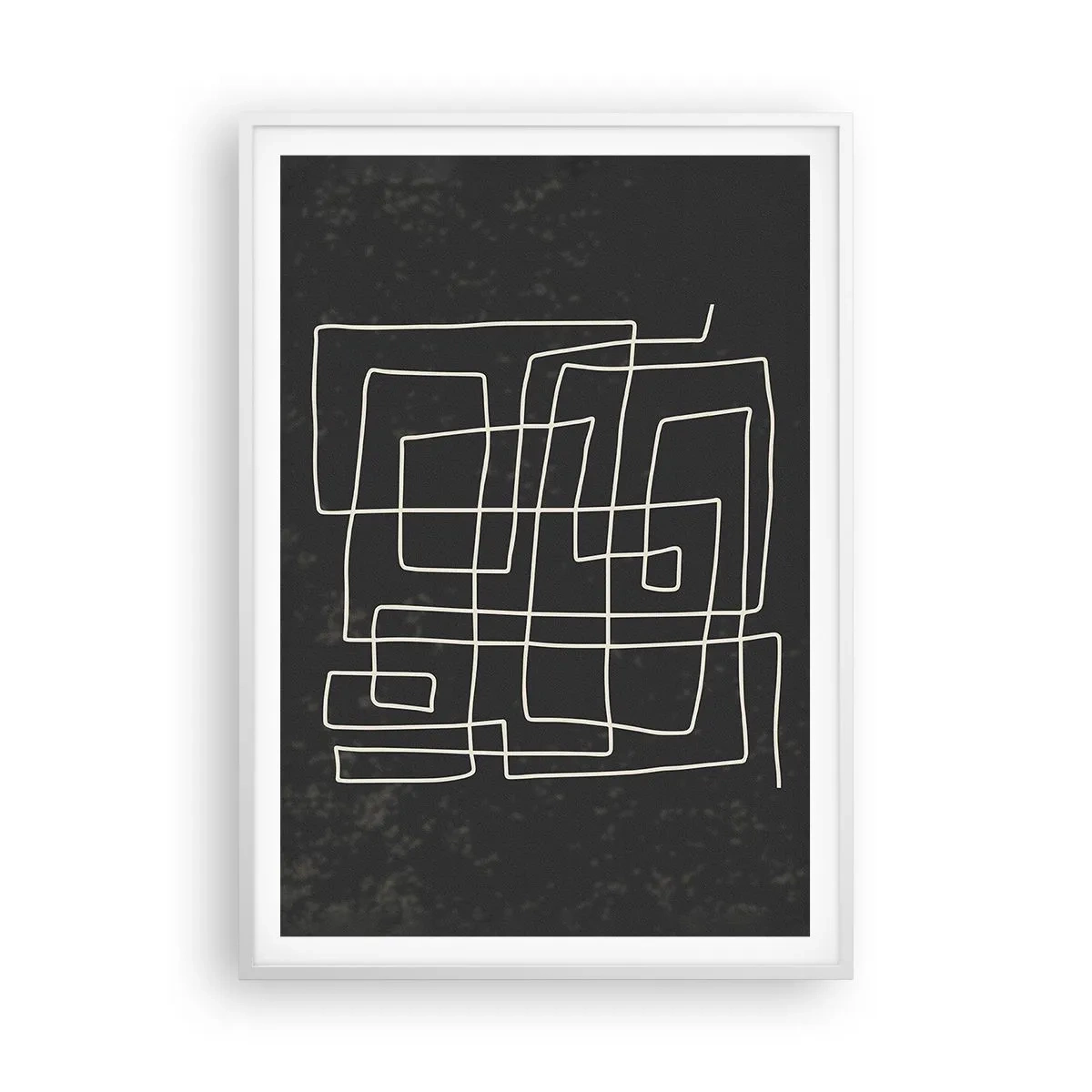 Poster in einem weißen Rahmen - Nicht so einfach - 70x100 cm