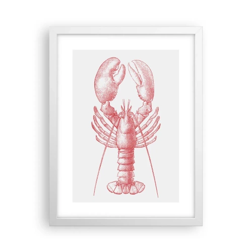 Poster in einem weißen Rahmen - Hummer, der Homers würdig ist - 30x40 cm