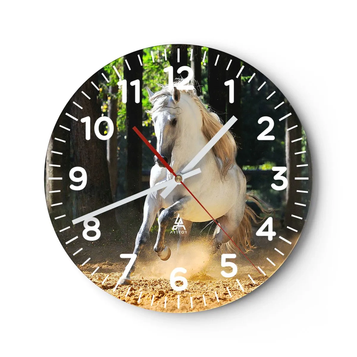 Wanduhr - Glasuhr - Wie aus einem Fantasy-Roman - 30x30 cm
