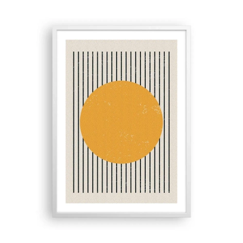 Poster in einem weißen Rahmen - Die Kraft der Einfachheit - 50x70 cm
