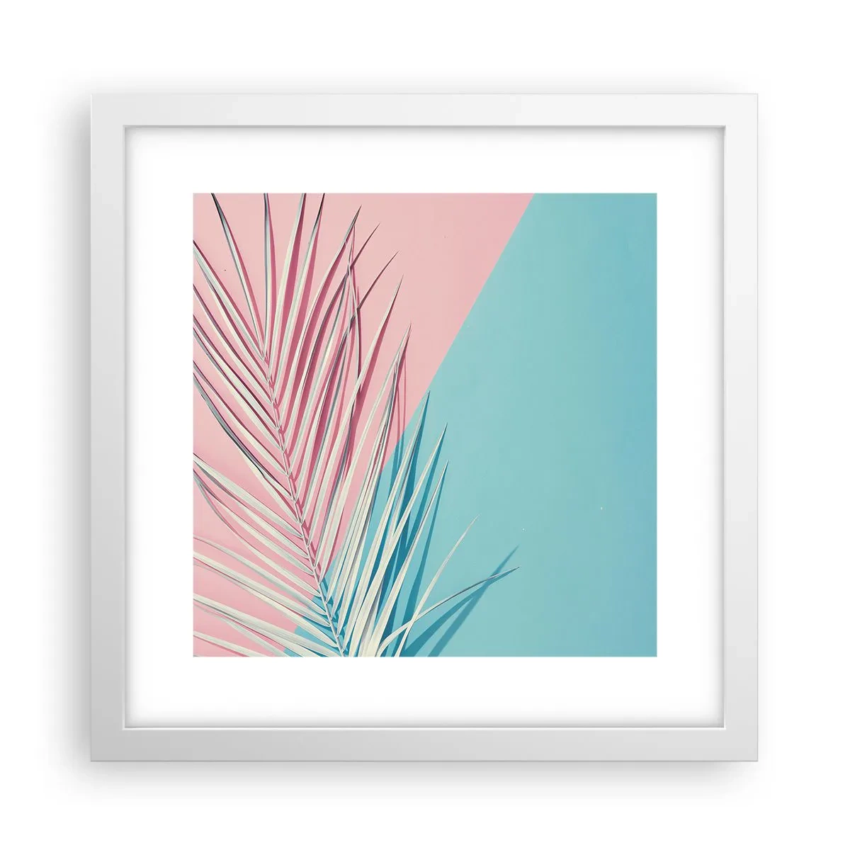 Poster in einem weißen Rahmen - Tropischer Eindruck - 30x30 cm