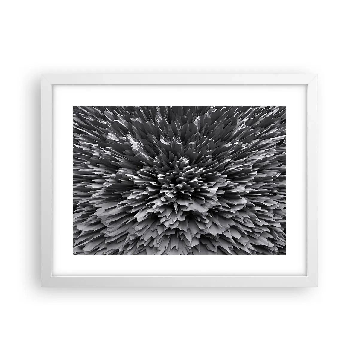 Poster in einem weißen Rahmen - Härter kann es nicht werden - 40x30 cm