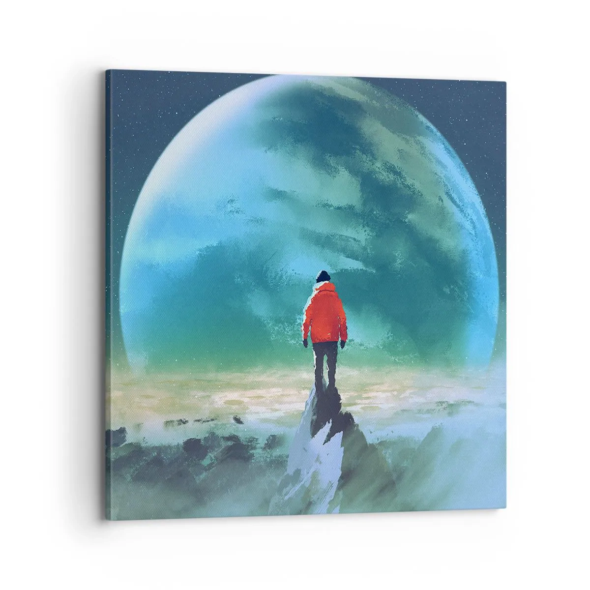 Bild auf Leinwand - Leinwandbild - Entdecker des neuen Landes - 70x70 cm