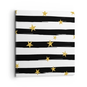 Bild auf Leinwand - Leinwandbild - Wir wurden alle unter einem glücklichen Stern geboren - 70x70 cm