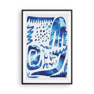 Poster in einem schwarzem Rahmen - Zurück zu den Wurzeln - 61x91 cm