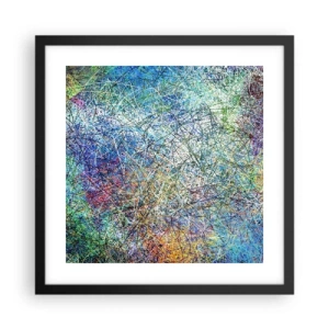 Poster in einem schwarzem Rahmen - Es ist nicht so einfach - 40x40 cm