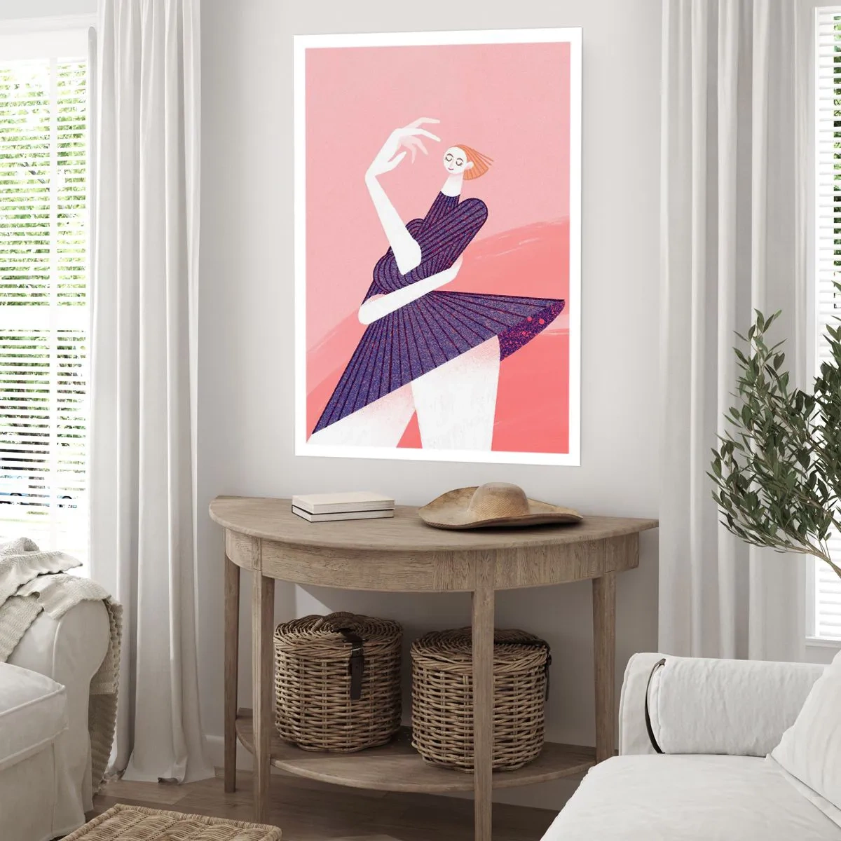 Poster - Jeder Schritt ist ein Tanzgürtel - 40x50 cm