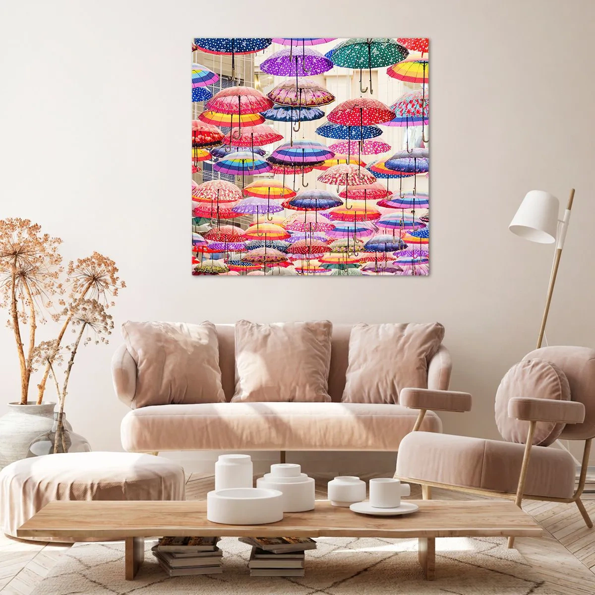 Bild auf Leinwand - Leinwandbild - Stadtwiese - 30x30 cm