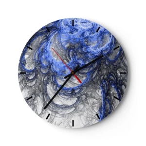Wanduhr - Glasuhr - Die Geburt einer Welle - 40x40 cm