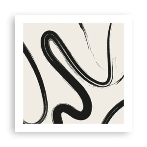 Poster - Schwarz-Weiß-Laune - 50x50 cm