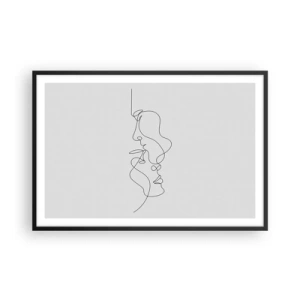 Poster in einem schwarzem Rahmen - Die Hitze bitterer Begierden - 91x61 cm