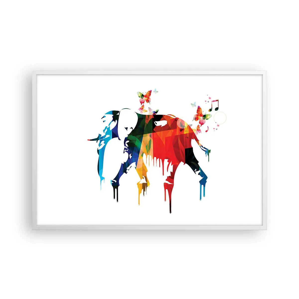 Poster in einem weißen Rahmen - Jeder kann tanzen - 91x61 cm