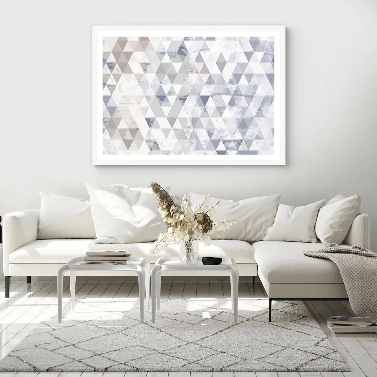 Poster in einem weißen Rahmen - Im Rhythmus auf drei - 91x61 cm