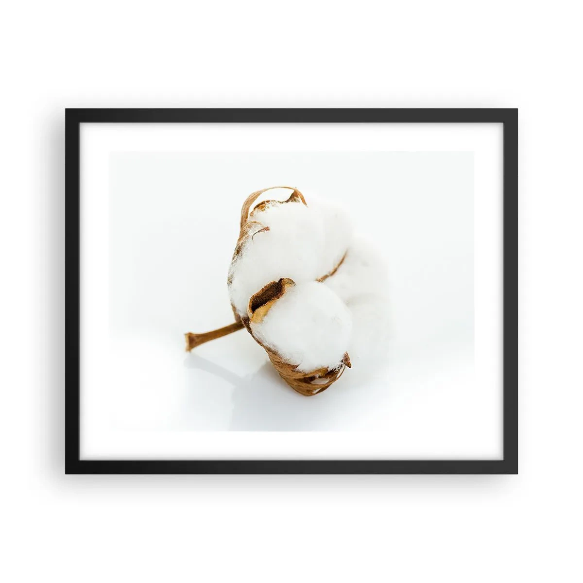 Poster in einem schwarzem Rahmen - Von Natur aus weich - 50x40 cm