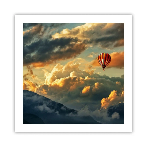 Poster - Ich fliege, weil ich es will - 50x50 cm
