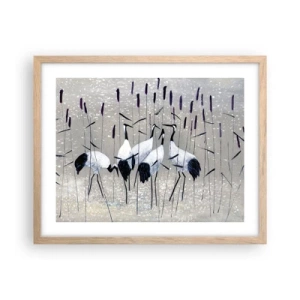 Poster in einem Rahmen aus heller Eiche - Unter ihren eigenen - 50x40 cm