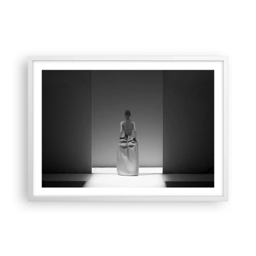 Poster in einem weißen Rahmen - Raffinierte Einfachheit - 70x50 cm