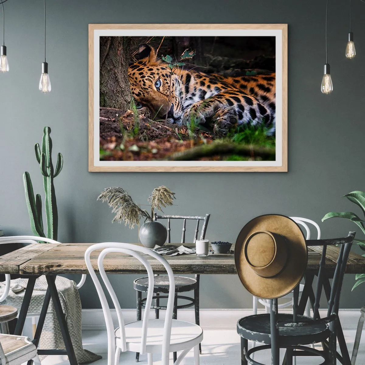 Poster in einem Rahmen aus heller Eiche - Vertrau mir - 50x40 cm