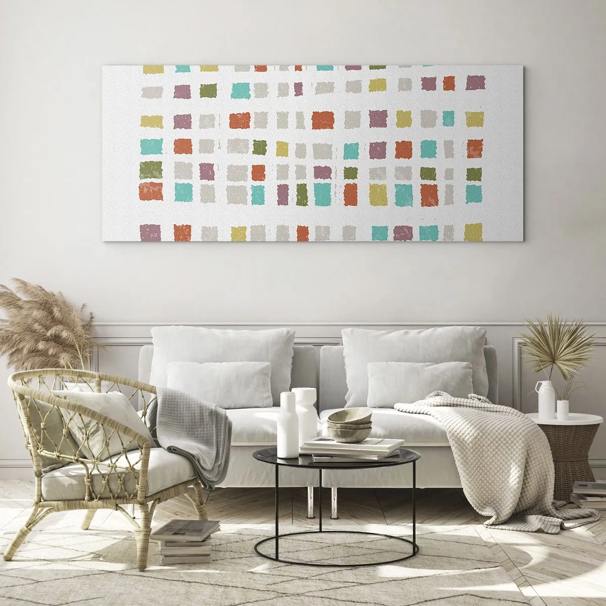 Glasbild - Bild auf glas - Unbekanntes Spiel - 90x30 cm