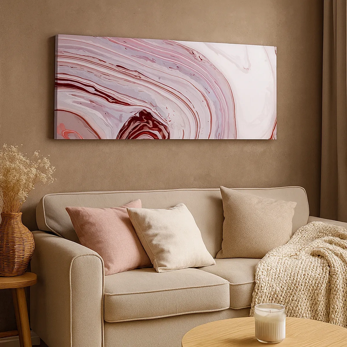 Bild auf Leinwand - Leinwandbild - Geradeaus, dann rechts runter - 30x30 cm