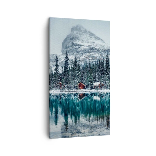 Bild auf Leinwand - Leinwandbild - Kanadischer Rückzug - 45x80 cm