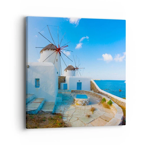 Bild auf Leinwand - Leinwandbild - Der blaue Wind vom Meer - 40x40 cm