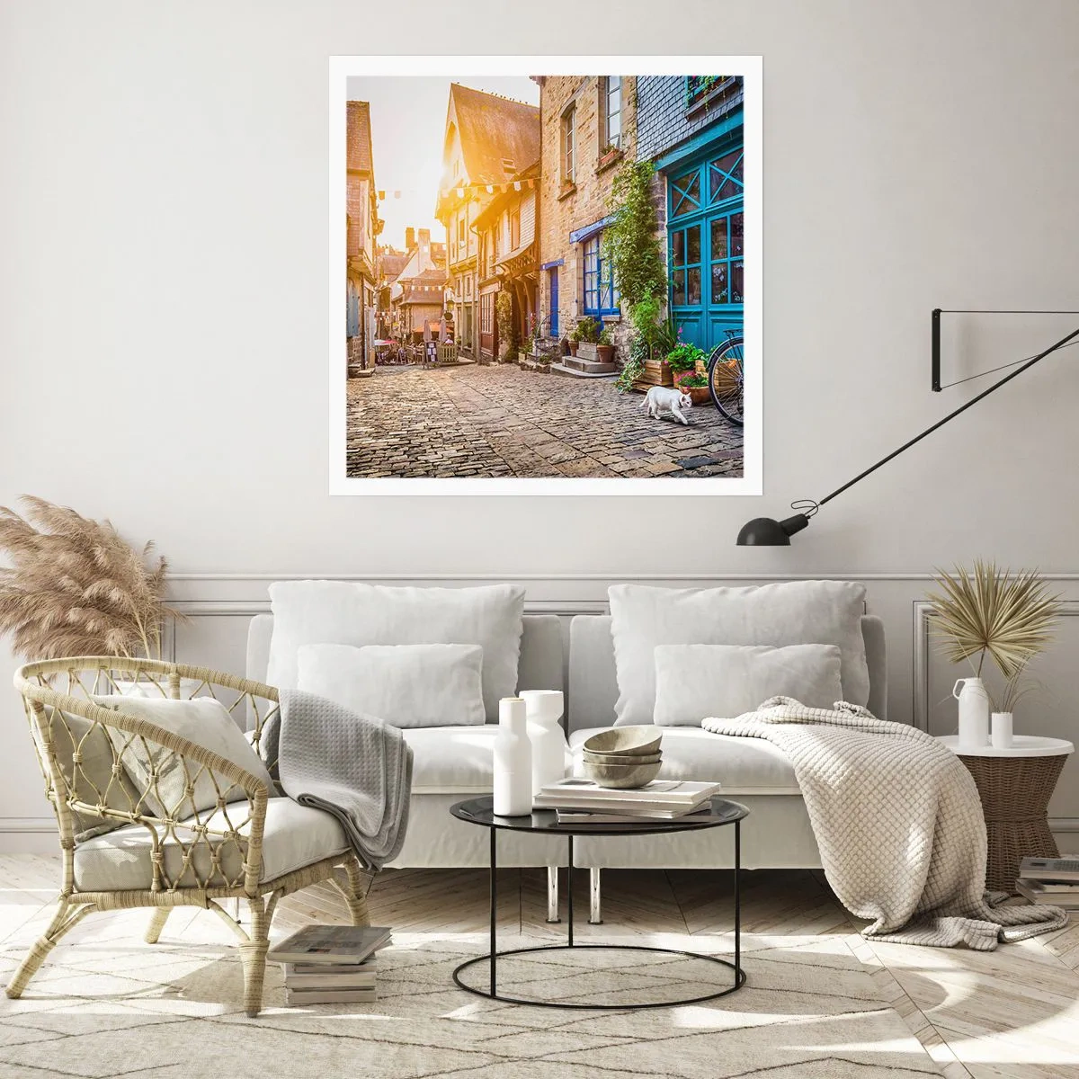 Poster - Der weiße Geist der Stadt - 60x60 cm