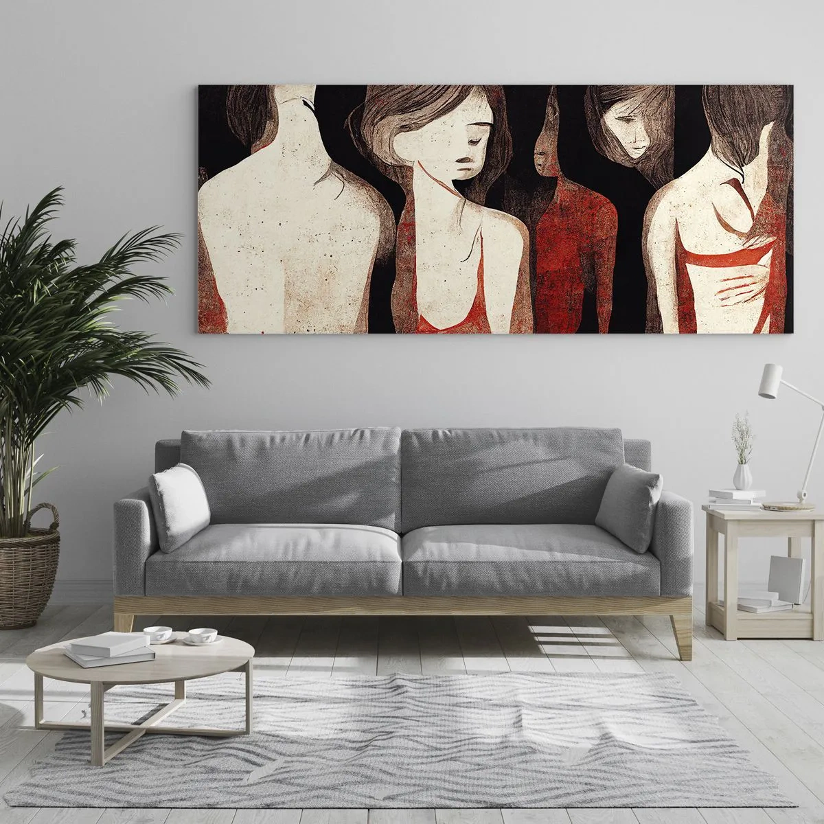 Glasbild - Bild auf glas - Madonnen der Dunkelheit - 100x40 cm