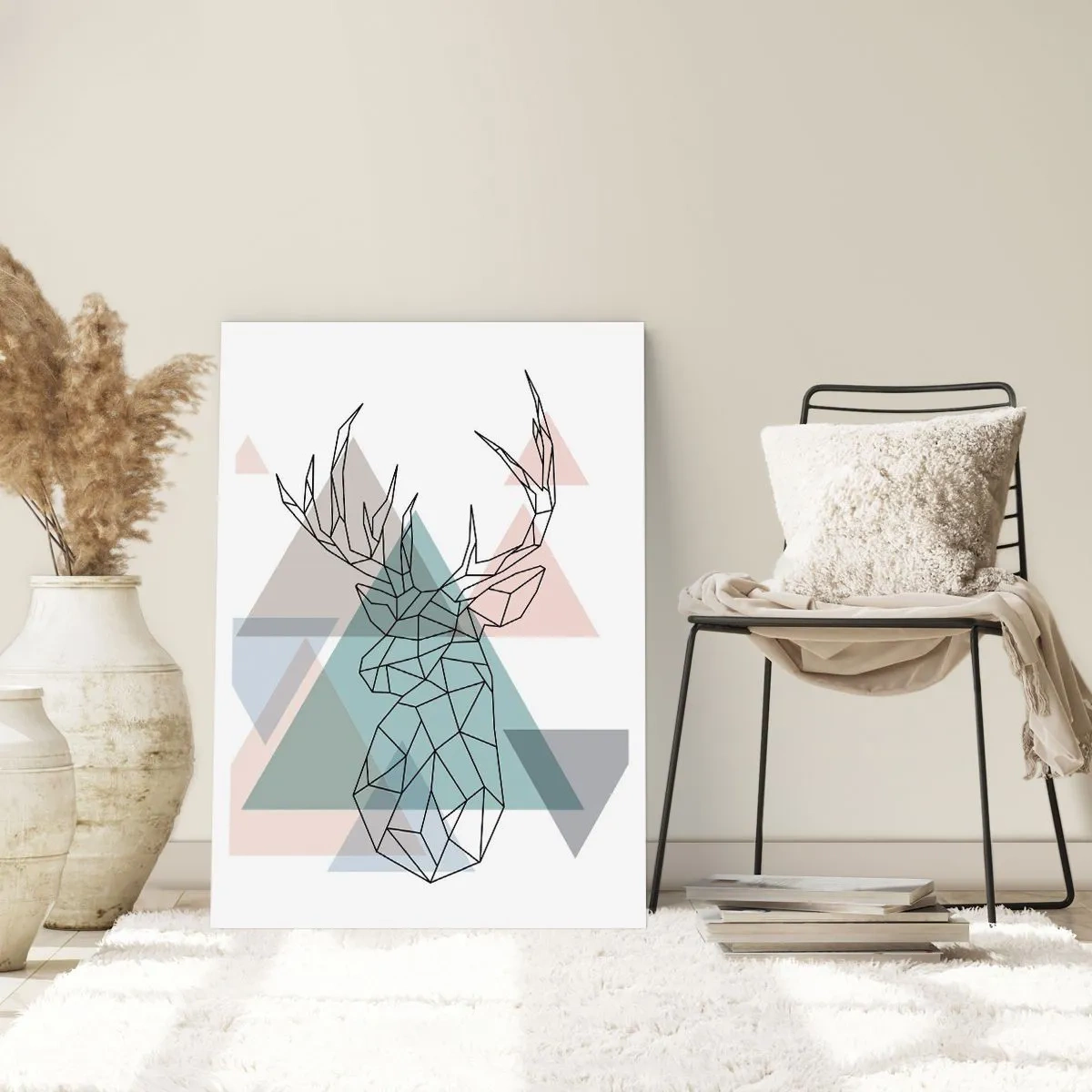 Poster - In einem geometrischen Wald - 70x100 cm