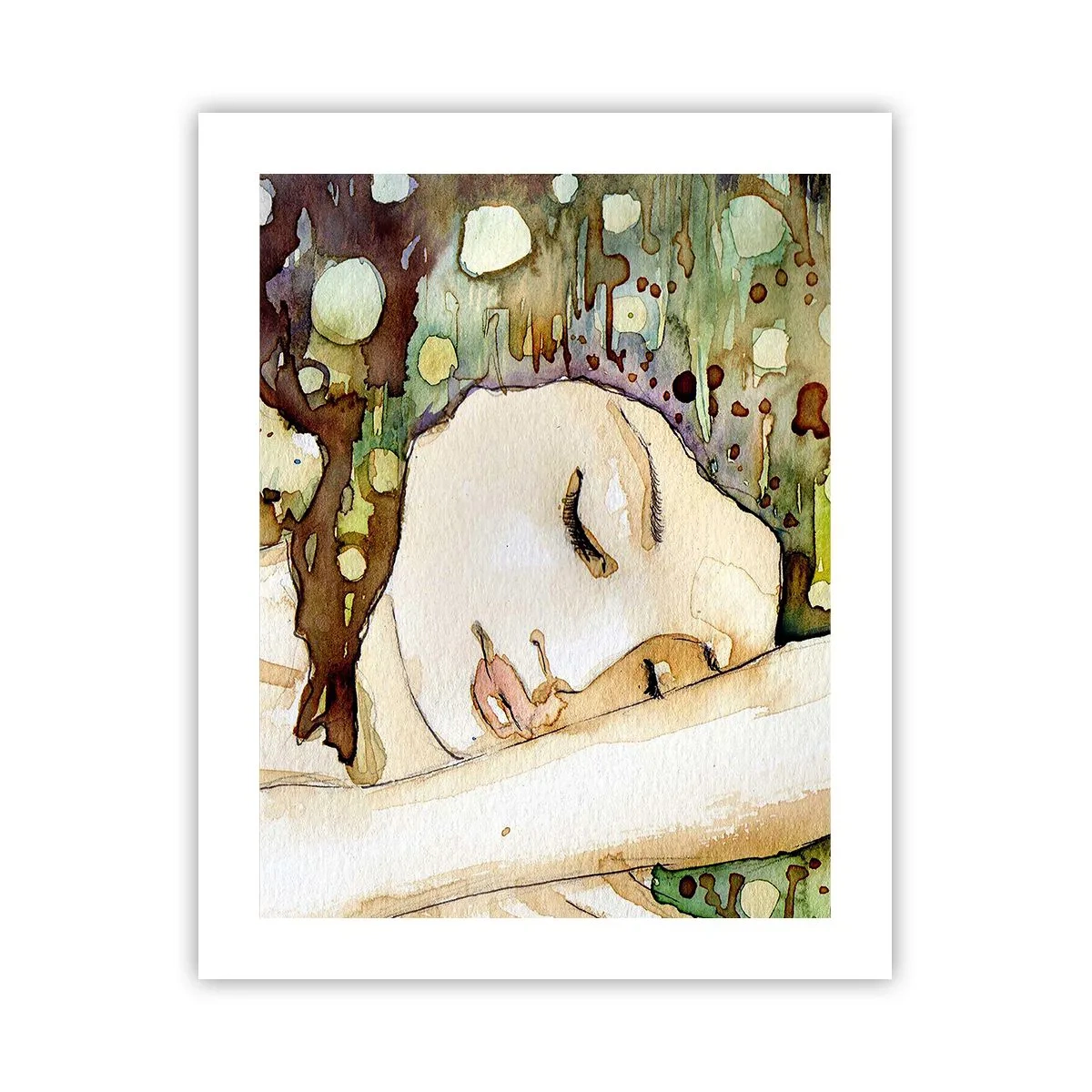 Poster - Ein smaragd-violetter Traum - 40x50 cm