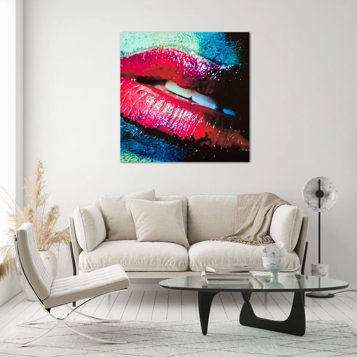 Glasbild - Bild auf glas - Sinnlich und verstörend - 30x30 cm