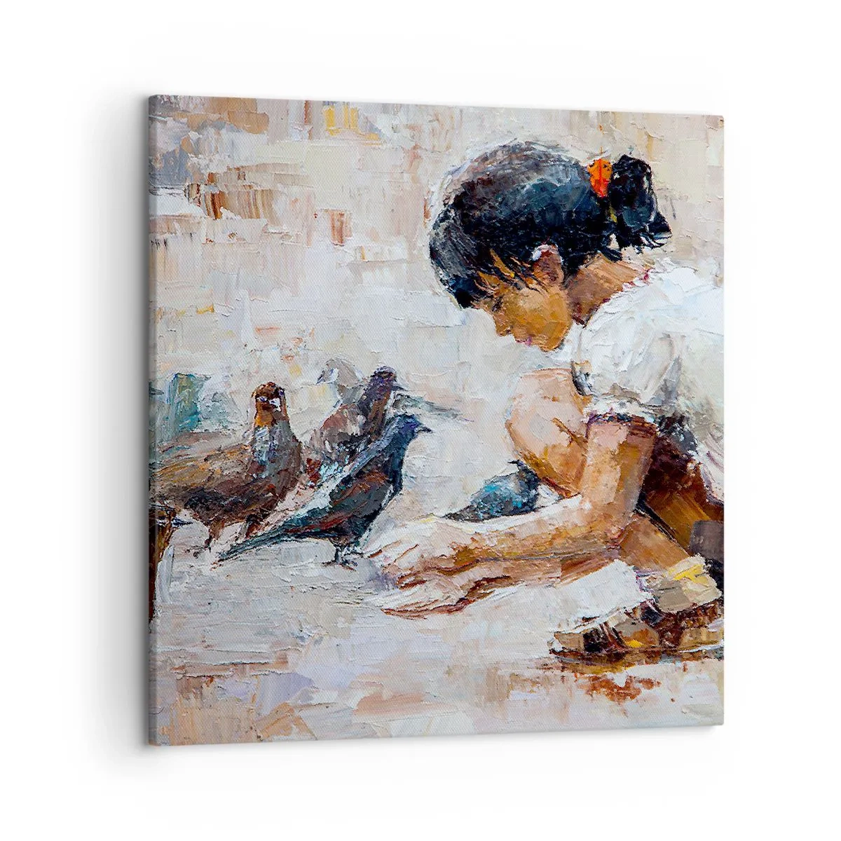 Bild auf Leinwand - Leinwandbild - Die Kleinen und die Schönsten - 50x50 cm