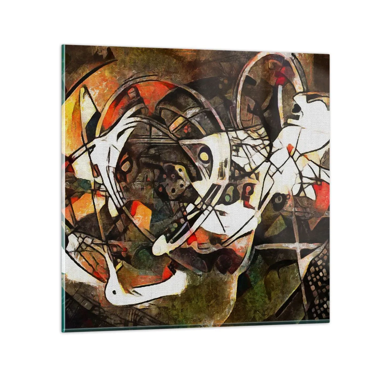 Glasbild - Bild auf glas - Hören Sie den Verkehr? - 60x60 cm