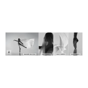 Fototapetenmuster Standard Eco - Leichtigkeit und Anmut - Frau, Tanzen, Modell - 100x30 cm