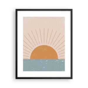 Poster in einem schwarzem Rahmen - Alltägliches Wunder - 40x50 cm