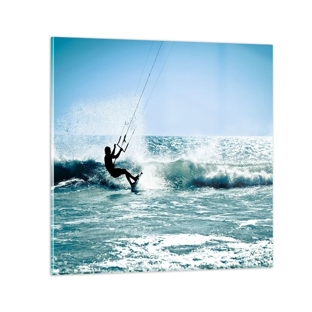 Glasbild - Bild auf glas - Hinreißen lassen - 70x70 cm